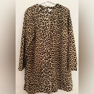 H&M Leopard Print Midi Dress